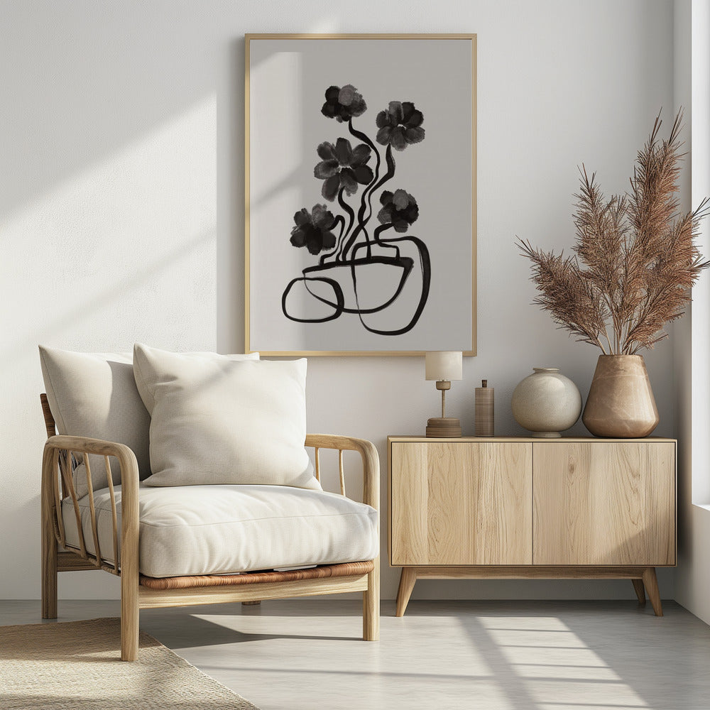 Grayflowers Poster